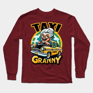 Funny Taxi Granny Long Sleeve T-Shirt